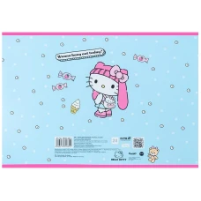 Зошит для малювання, 24 арк., скоба, софт тач + УФ лак, Hello Kitty HK25-242-1 Kite