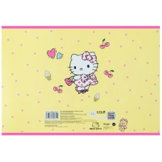 Зошит для малювання, 24 арк., скоба, софт тач + УФ лак, Hello Kitty HK25-242-1 Kite