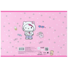 Зошит для малювання, 24 арк., скоба, софт тач + УФ лак, Hello Kitty HK25-242-1 Kite