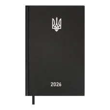 Щоденник датов. 2026 AIRY, A5, чорний, бумвініл, BM.21165-01