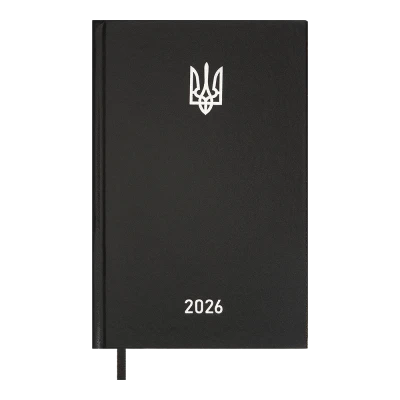 Щоденник датов. 2026 AIRY, A5, чорний, бумвініл, BM.21165-01