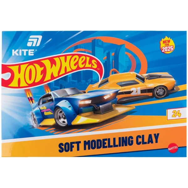 Пластилін восковий, 24 кольори, 480 г. Hot Wheels HW25-089 Kite