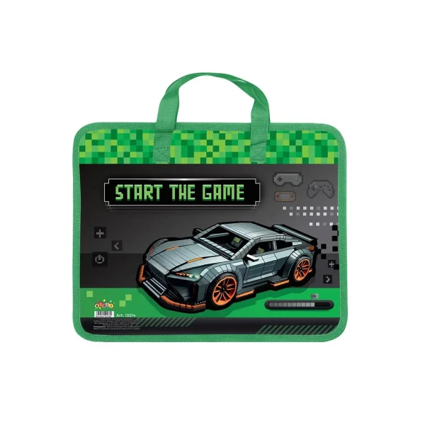 Тека пластикова з текстильними ручками KIDIS, серія Supercar 13214