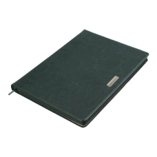 Щоденник датов. 2026 SALERNO, A4, зелений, штуч. шкіра, BM.2741-04