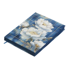Щоденник недатований поліграфічний PEONY, A5, блакитний, 336 стор, BM.20170-14
