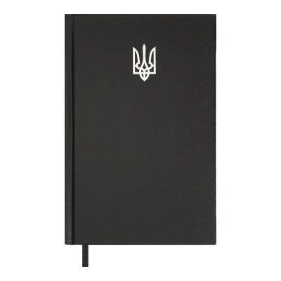 Щоденник недатований AIRY, A5, чорний , бумвініл, BM.20731-01