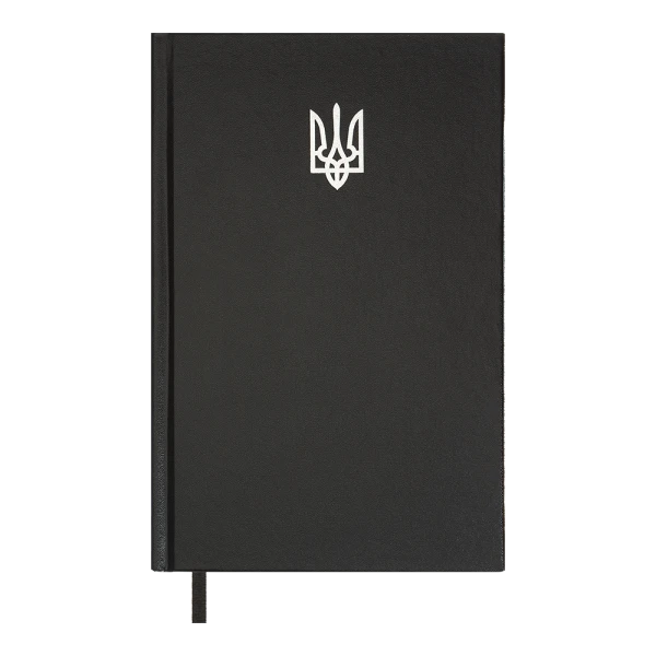 Щоденник недатований AIRY, A5, чорний , бумвініл, BM.20731-01