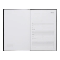 Щоденник недатований AIRY, A5, чорний , бумвініл, BM.20731-01