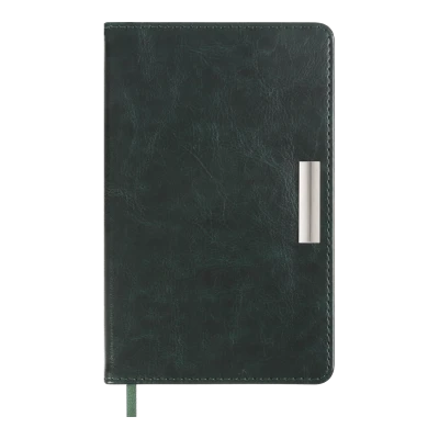Щоденник недатований SALERNO, A6, зелений, штучна шкіра, BM.2603-04