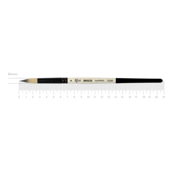 Синтетика кругла, BREEZE 1226R, №6, к.р. пензель ROSA