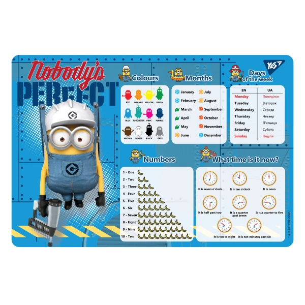 Підкладка пластикова Minions, 491485, YES