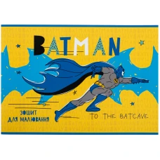 Зошит для малювання, 24 арк., скоба, софт тач + УФ лак, DC comics DC23-242 Kite