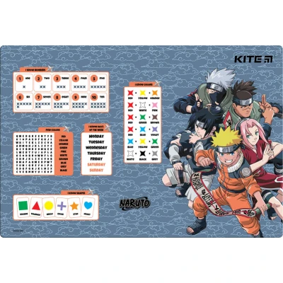 Підкладка настільна, 42,5x29см, PP Naruto NR23-207 Kite