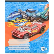 Зошит 18 арк., лінія, гібр. лак + УФ лак, Hot Wheels HW22-237 Kite