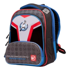 Рюкзак шкільний каркасний YES S-30 JUNO ULTRA Premium Marvel.Avengers, сірий/чорний 37*27*17см., 557364