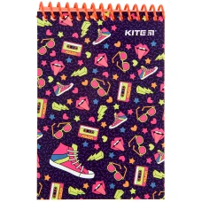 Блокнот пласт обкл., спіраль, А6, 48арк., нелінований Run&Fun K22-196 Kite