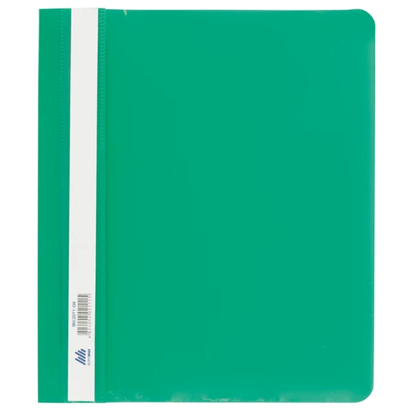 Швидкозшивач пласт. А5, PP, зелений, BM.3312-04