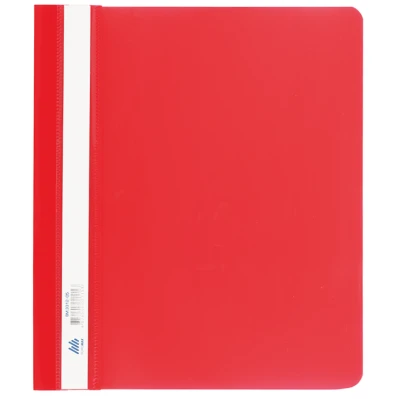 Швидкозшивач пласт. А5, PP, червоний, BM.3312-05
