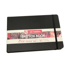 Блокнот для графіки Talens Art Creation 140г/м, 14,8*21м, 80л, чорний, Royal Talens