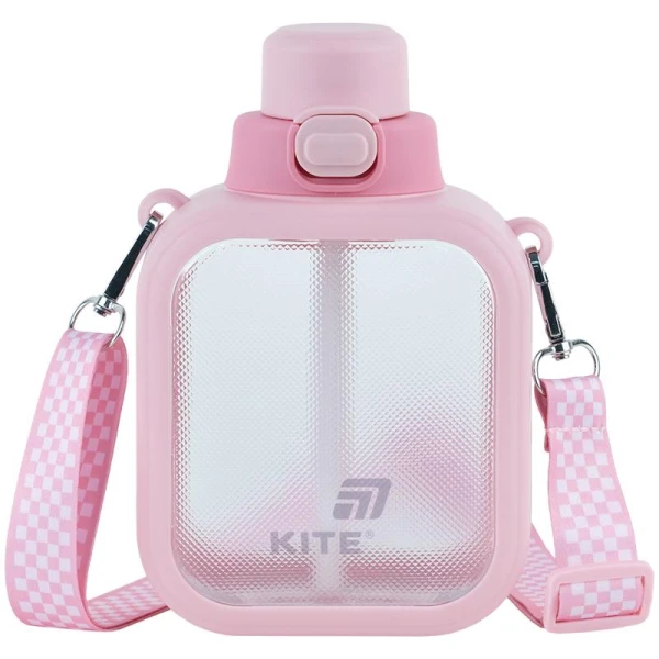 Пляшечка для води, 700 мл, рожева, K25-1237-3 Kite