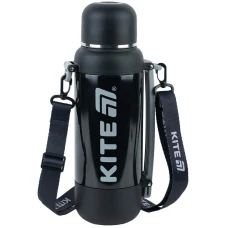 Термос 1200 мл, чорний, K25-1225-1 Kite