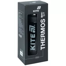 Термос 1200 мл, чорний, K25-1225-1 Kite