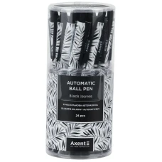 Ручка кулькова автомат., Black Leaves, синя, AB1092-07-A