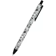 Ручка кулькова автомат., Black Leaves, синя, AB1092-07-A