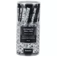Ручка кулькова автомат., Black Leaves, синя, AB1092-07-A