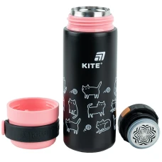 Термос, 500 мл, чорний, K25-1222-3 Kite