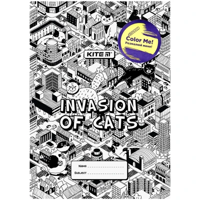 Обкладинка-розмальовка, А4+, PVC Cats&Dogs K22-310-02 Kite