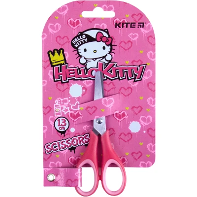 Ножиці дитячі з гум. вставками, 13см. Hello Kity HK21-123 Kite