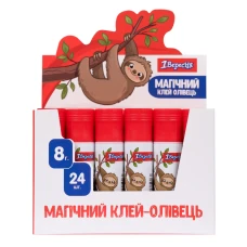 Клей-олівець 8г. PVA "Zoo Land", з індикатором, 320269 1Вересня