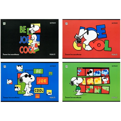 Зошит для малювання, 24 арк., скоба, гібр. лак + УФ лак, Peanuts Snoopy SN22-242 Kite