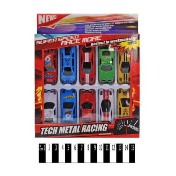 Набір машин металевих, в коробці 10шт. XL860 р.20,5*17*2см.