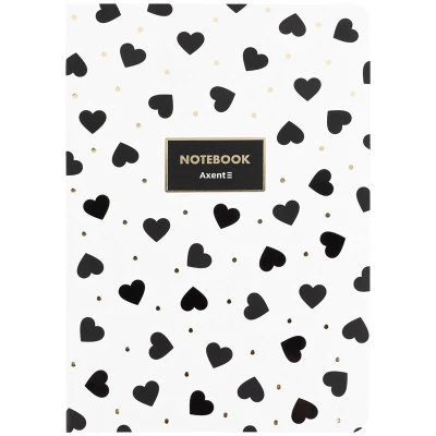 Книга записна A5, 80 арк. кліт., Black&White, 8700-26-A
