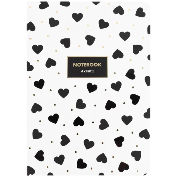 Книга записна A5, 80 арк. кліт., Black&White, 8700-26-A