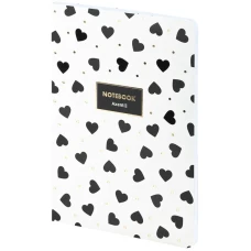 Книга записна A5, 80 арк. кліт., Black&White, 8700-26-A