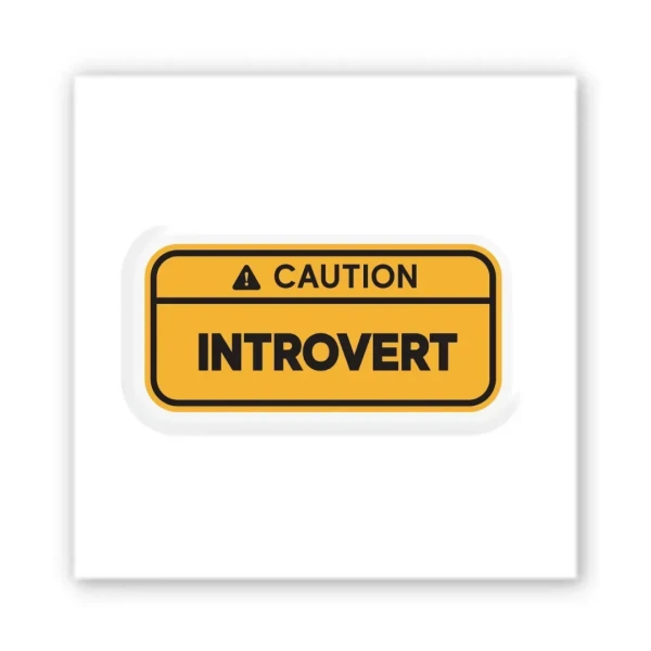 Наліпки 3D-стікер "Introvert" SX-322 Tattooshka