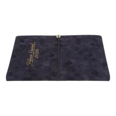 Щоденник датов. 2026 VELOUR, A4, чорний, штуч. шкіра, BM.2771-01