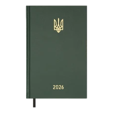 Щоденник датов. 2026 AIRY, A5, зелений, бумвініл, BM.21165-04