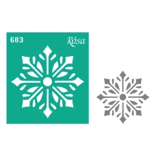 Трафарет багаторазовий самоклеючий, №683, 9х10см, серія „Новий рік“, ROSA Talent