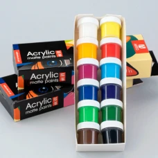 Набір акрилових фарб ColorСat, матовий, 12x10мл, Arteo