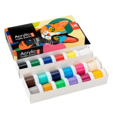 Набір акрилових фарб ColorСat, матовий, 18x10мл, Arteo