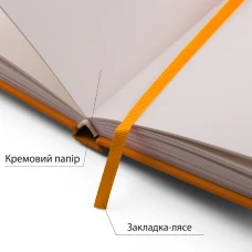 Скетчбук SANTI для графіки, 10х15см, 100 арк., тверда обкладинка PU, 110г/м2, жовтий, 743360