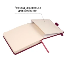 Скетчбук SANTI для графіки, 15х15см, 80 арк., тверда обкладинка PU, 110г/м2, сливовий, 743365