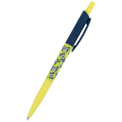 Ручка кулькова автом. Butterfly, синя, AB1090-36-A