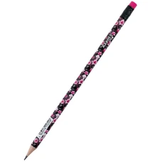 Олівець графітний Axent 9009, HB, туба, Floral Black, 9009/36-14-A