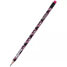 Олівець графітний Axent 9009, HB, туба, Floral Black, 9009/36-14-A