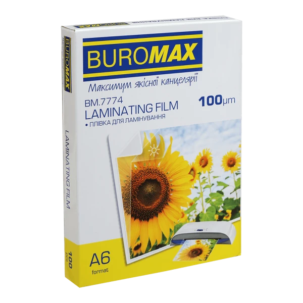 Плівка для ламінування 100мкм, A6 (111x154мм), 100 шт., BM.7774